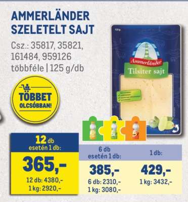 AMMERLÄNDER SZELETELT SAJT