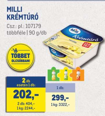 MILLI﻿﻿ Krémtúró