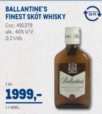 Ballantine's Finest skót whisky