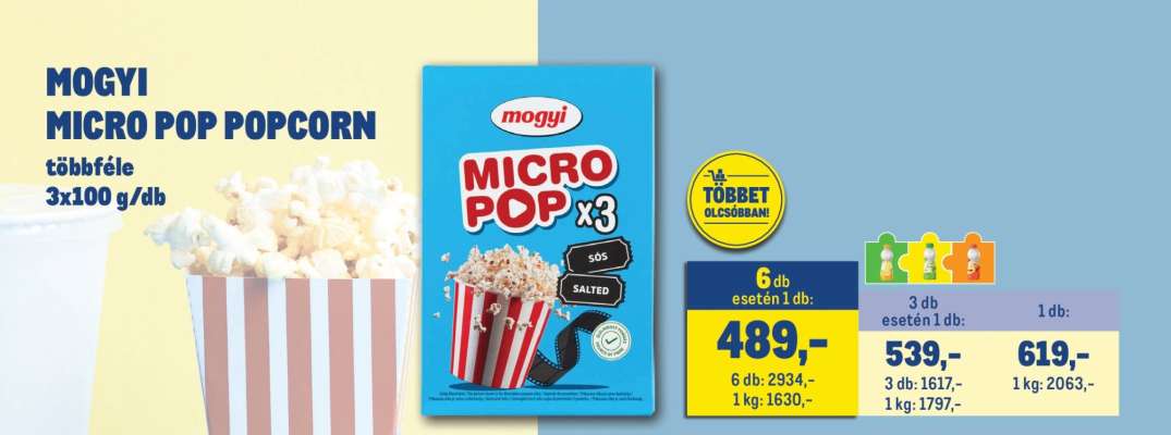 Mogyi Micro Pop popcorn