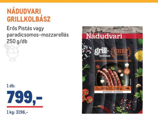 Nádudvari grillkolbász