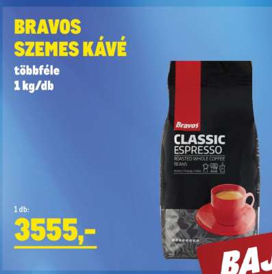 BRAVOS Szemes kávé