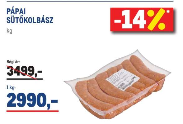 Pápai Sütőkolbász