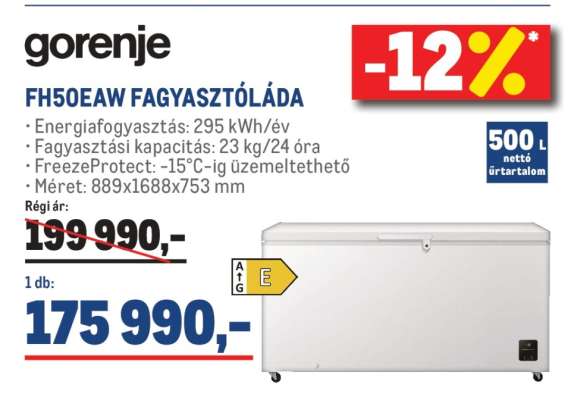 Gorenje FH50EAW Fagyasztóláda
