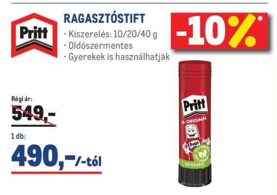 PRITT RAGASZTÓSTIFT
