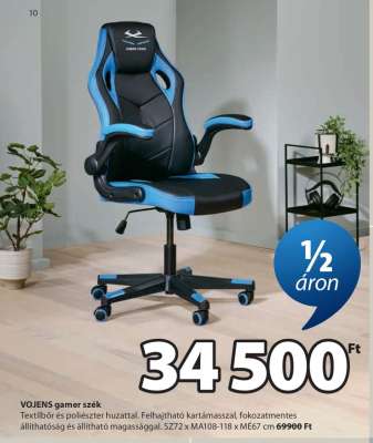 VOJENS gamer szék