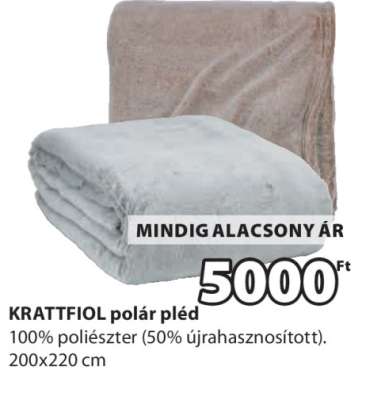 KRATTFIOL polár pléd