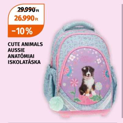 CUTE ANIMALS AUSSIE ANATÓMIAI ISKOLATÁSKA