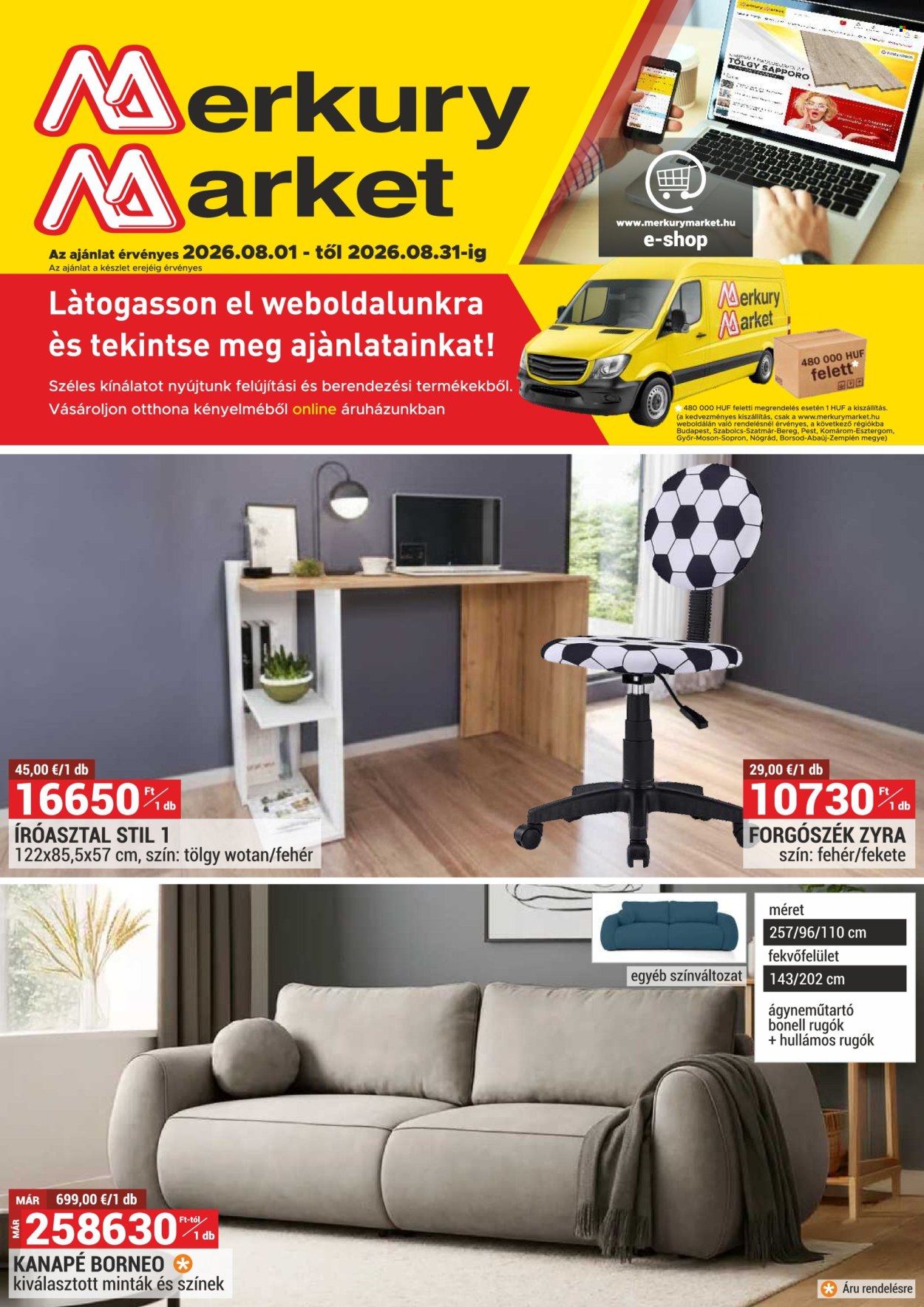 Merkury Market akciós újság érvényes:  - 2026.08.01 - 2026.08.31. 1. oldal Oldal 1
