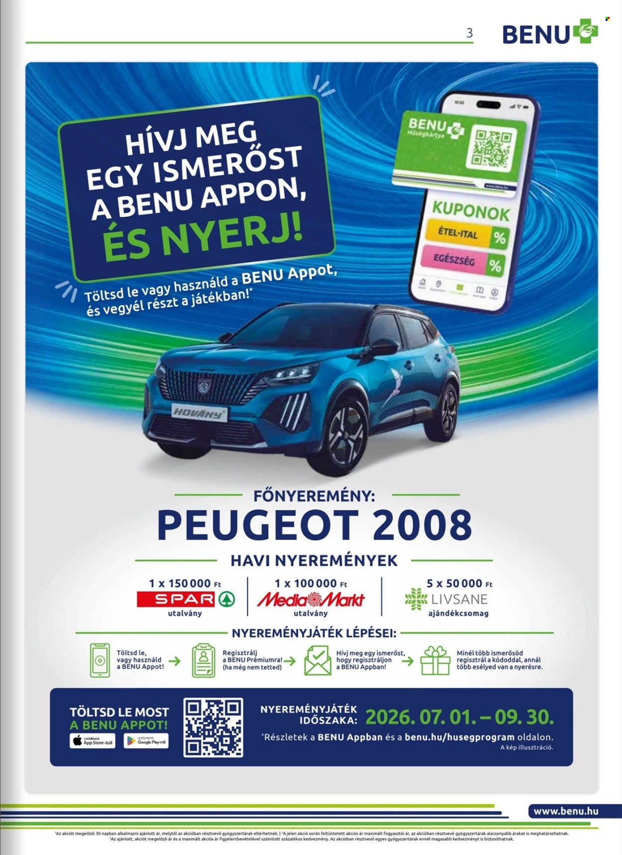 BENU Gyógyszertár akciós újság érvényes:  - 2026.08.01 - 2026.08.31. 3. oldal Oldal 3