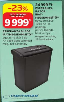ESPERANZA BLADE IRATMEGSEMMISÍTŐ