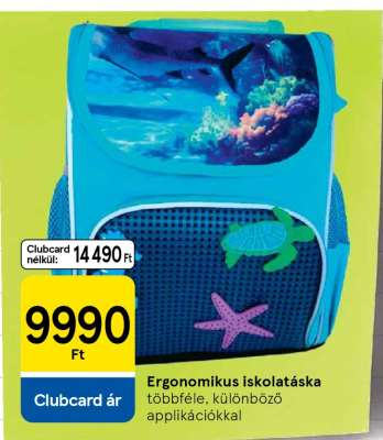 Ergonomikus iskolatáska