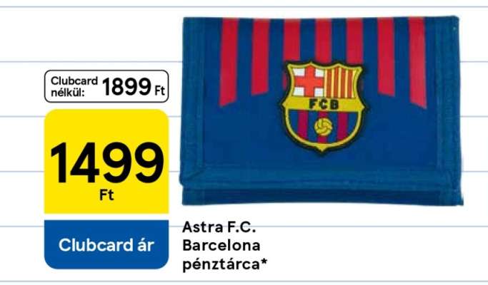 Astra F.C. Barcelona pénztárca