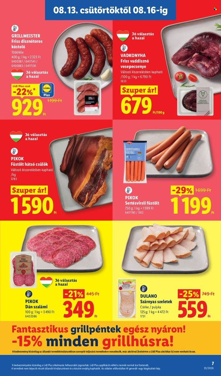 Lidl akciós újság érvényes:  - 2026.08.13 - 2026.08.18. 7. oldal Oldal 7