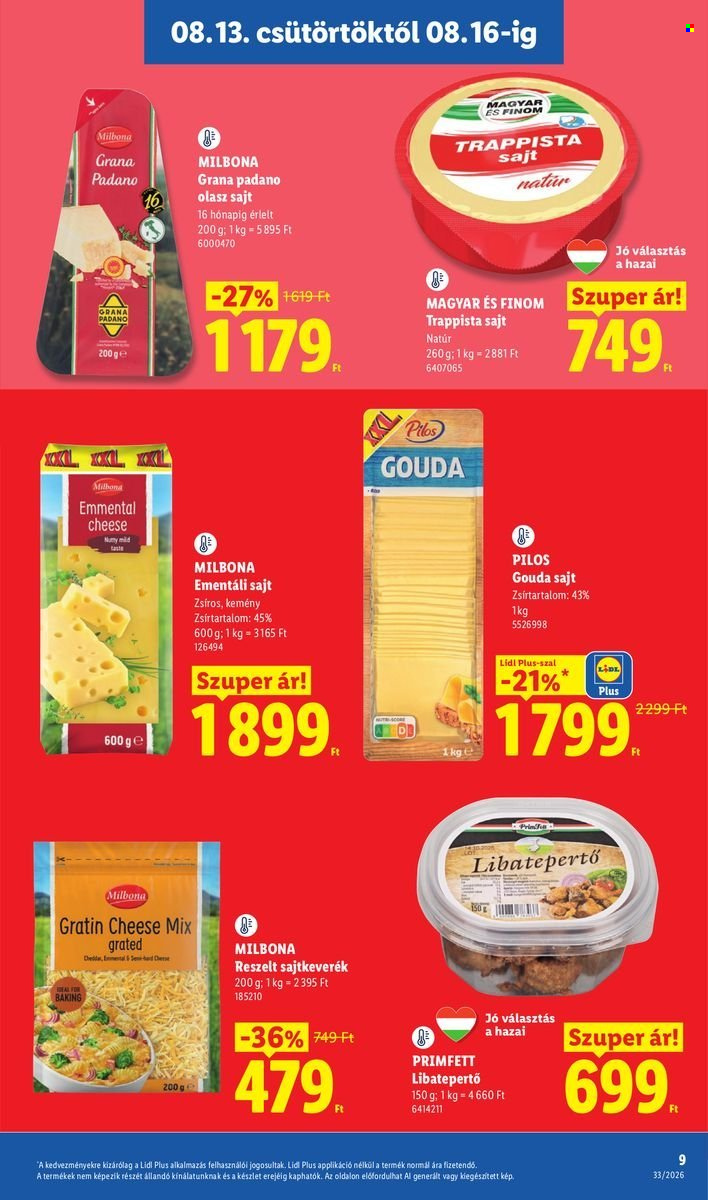 Lidl akciós újság érvényes:  - 2026.08.13 - 2026.08.18. 9. oldal Oldal 9