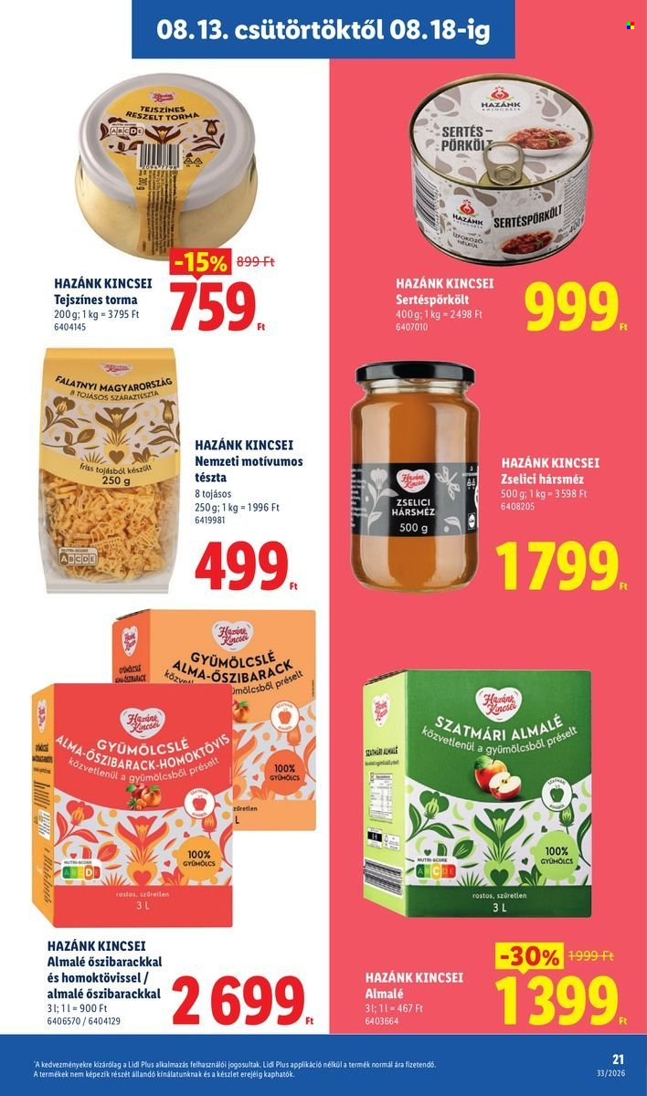 Lidl akciós újság érvényes:  - 2026.08.13 - 2026.08.18. 21. oldal Oldal 21