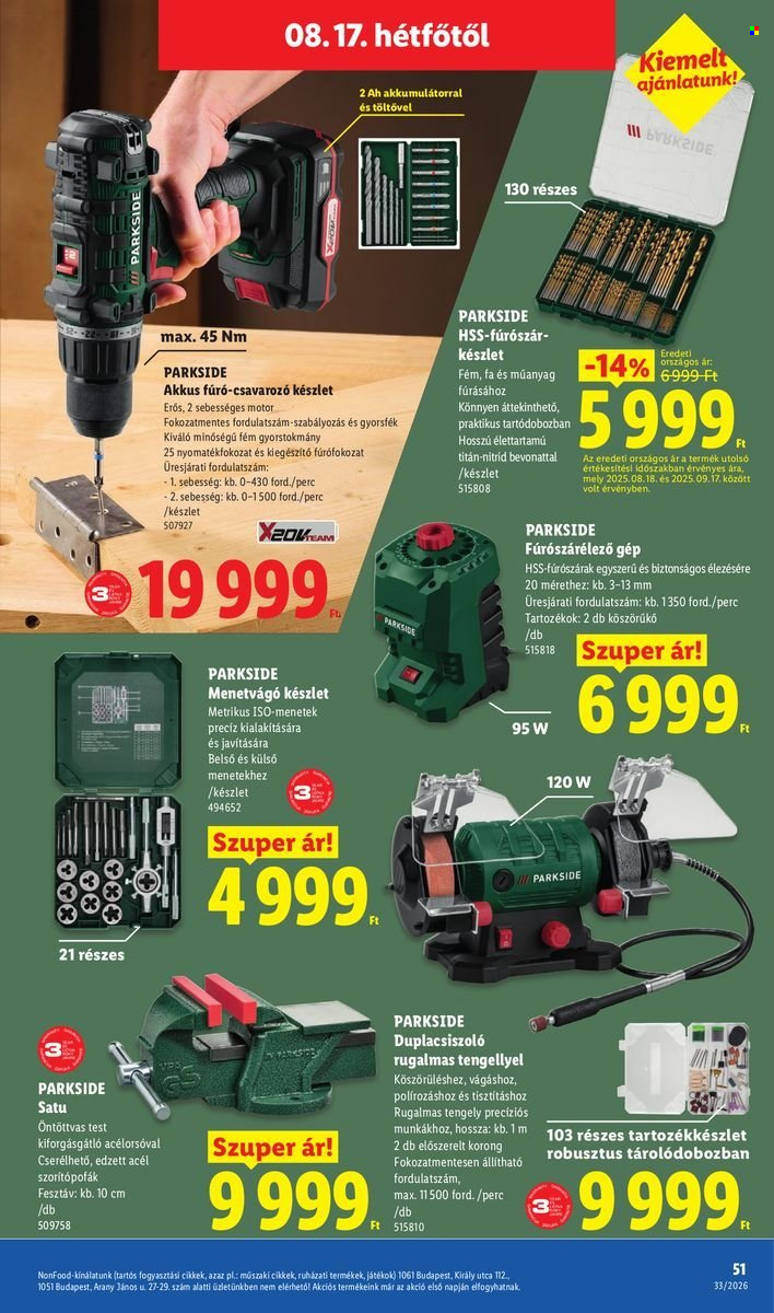 Lidl akciós újság érvényes:  - 2026.08.13 - 2026.08.18. 51. oldal Oldal 51