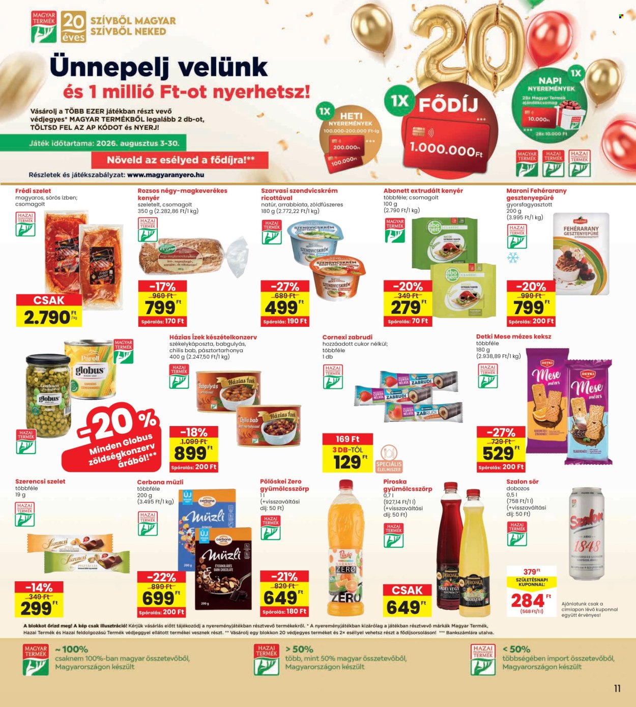 INTERSPAR akciós újság érvényes:  - 2026.08.13 - 2026.08.19. 11. oldal Oldal 11