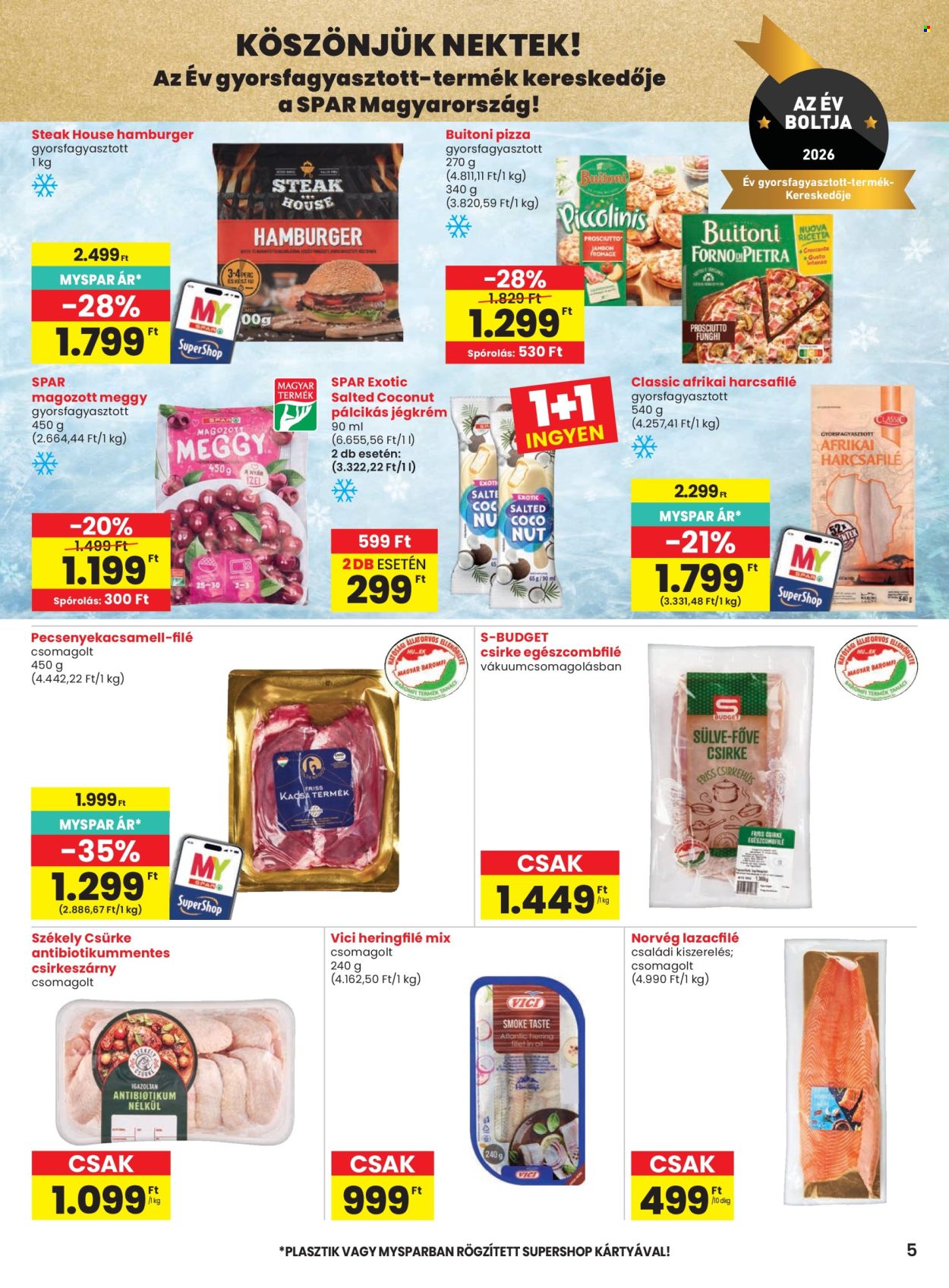 SPAR akciós újság érvényes:  - 2026.08.13 - 2026.08.19. 5. oldal Oldal 5