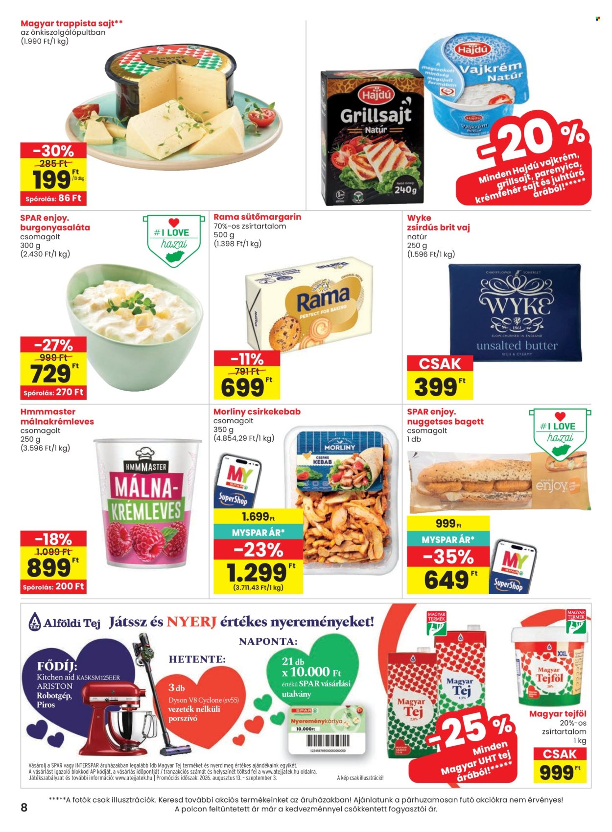 SPAR akciós újság érvényes:  - 2026.08.13 - 2026.08.19. 8. oldal Oldal 8