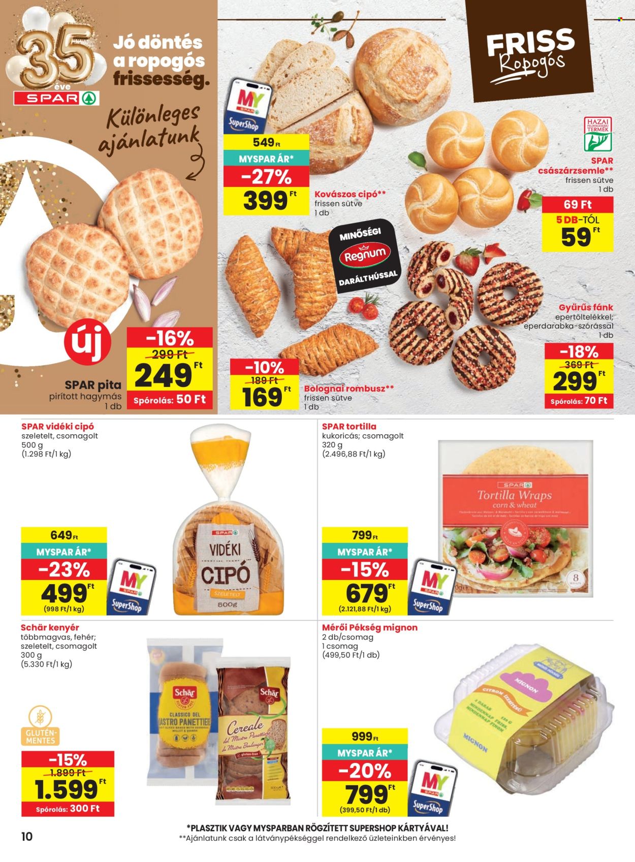 SPAR akciós újság érvényes:  - 2026.08.13 - 2026.08.19. 10. oldal Oldal 10
