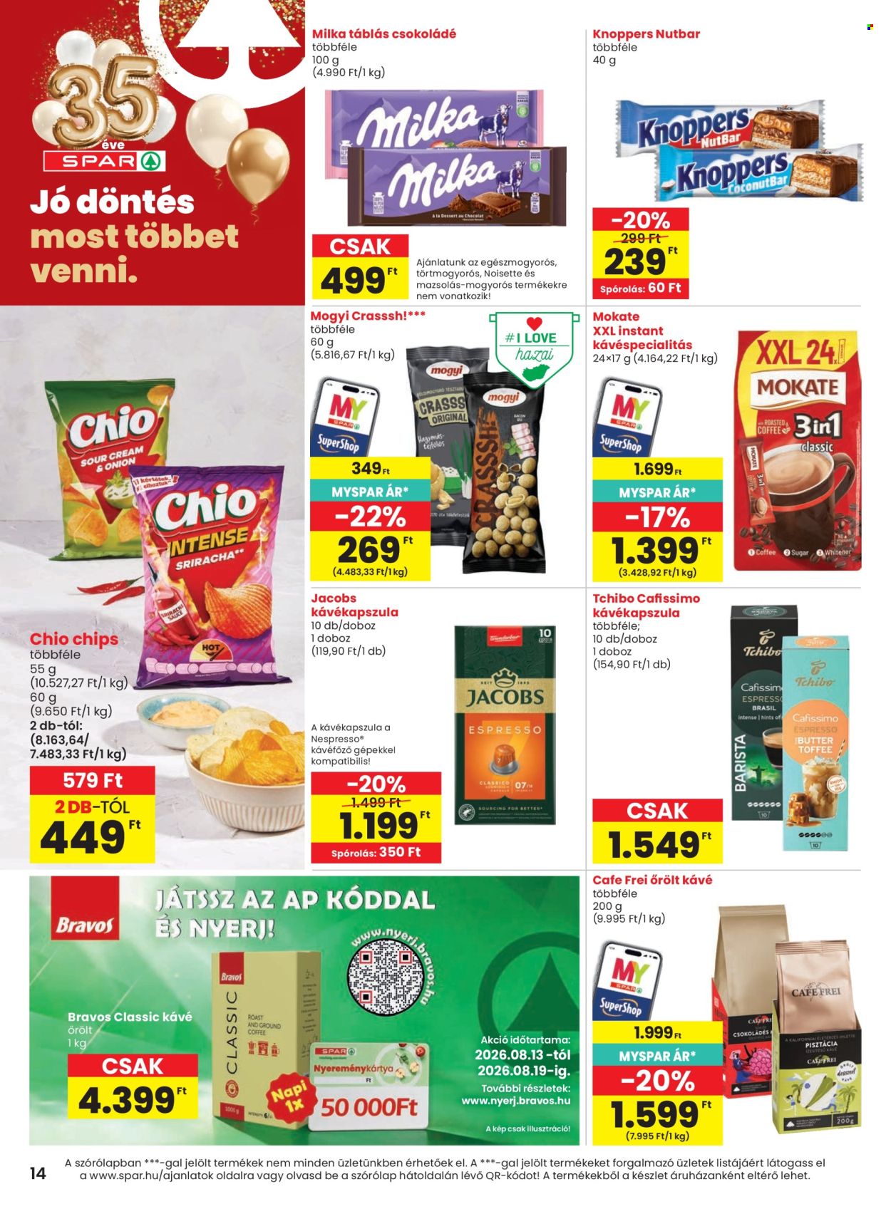 SPAR akciós újság érvényes:  - 2026.08.13 - 2026.08.19. 14. oldal Oldal 14
