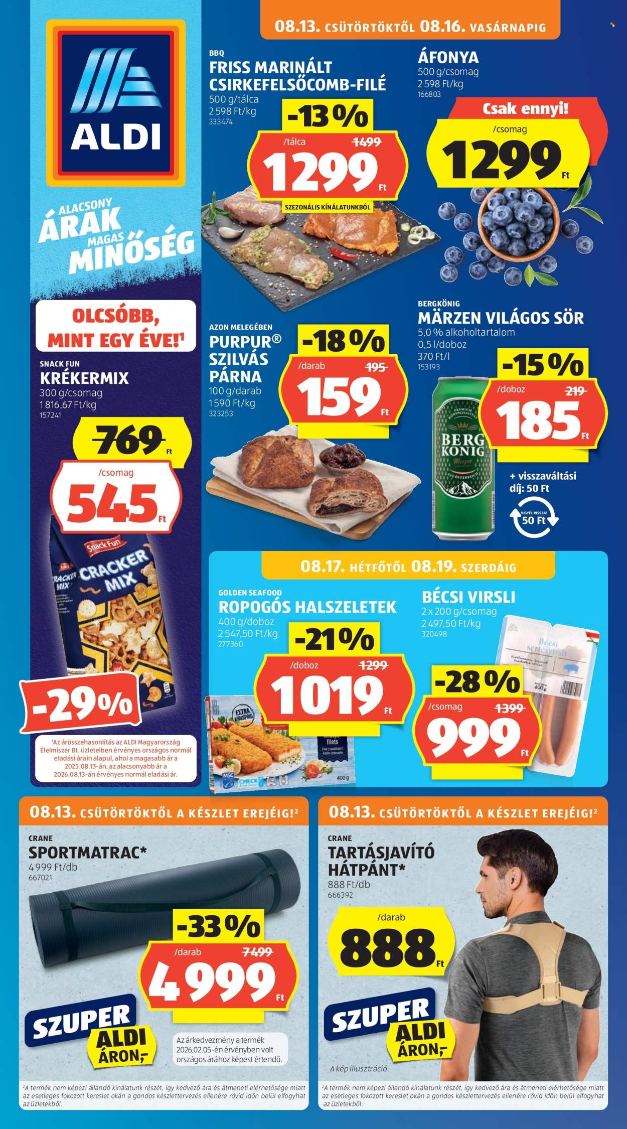Aldi akciós újság érvényes:  - 2026.08.13 - 2026.08.19. 1. oldal Oldal 1