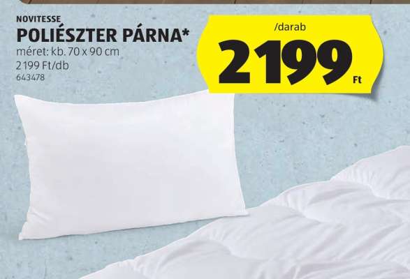 NOVITESSE POLIÉSZTER PÁRNA