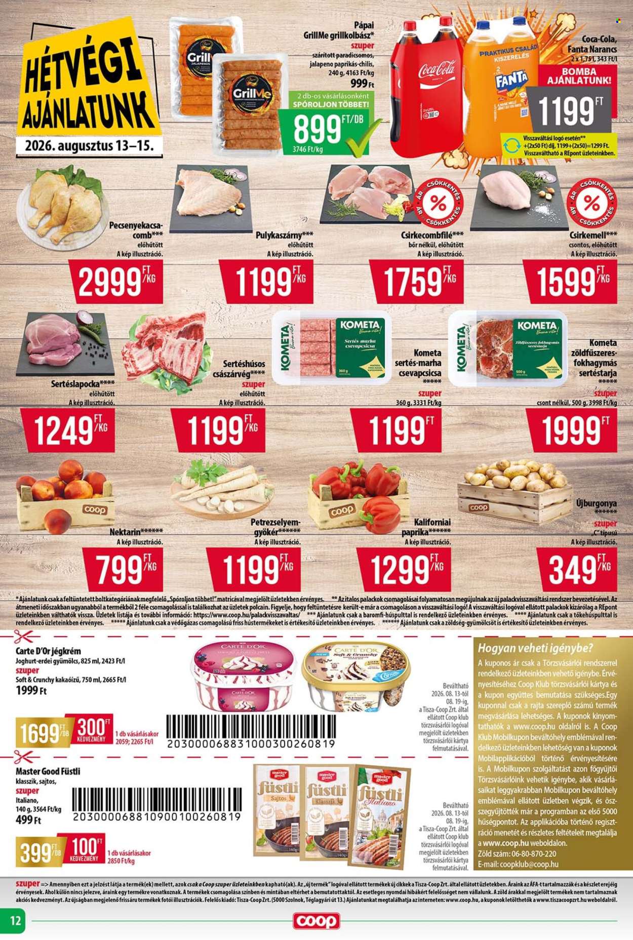 Coop akciós újság érvényes:  - 2026.08.13 - 2026.08.19. 12. oldal Oldal 12