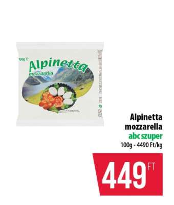 Alpinetta mozzarella