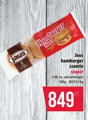 Jaus hamburger zsemle