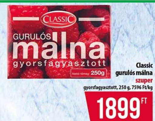 Classic gurulós málna