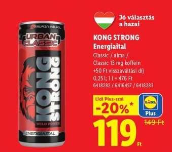 KONG STRONG Energiaital