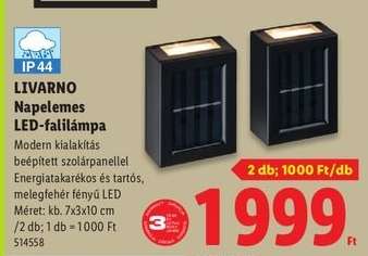 LIVARNO Napelemes LED-falilámpa