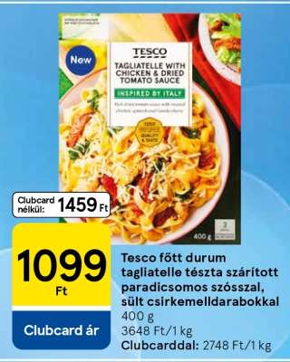 Tesco főtt durum tagliatelle