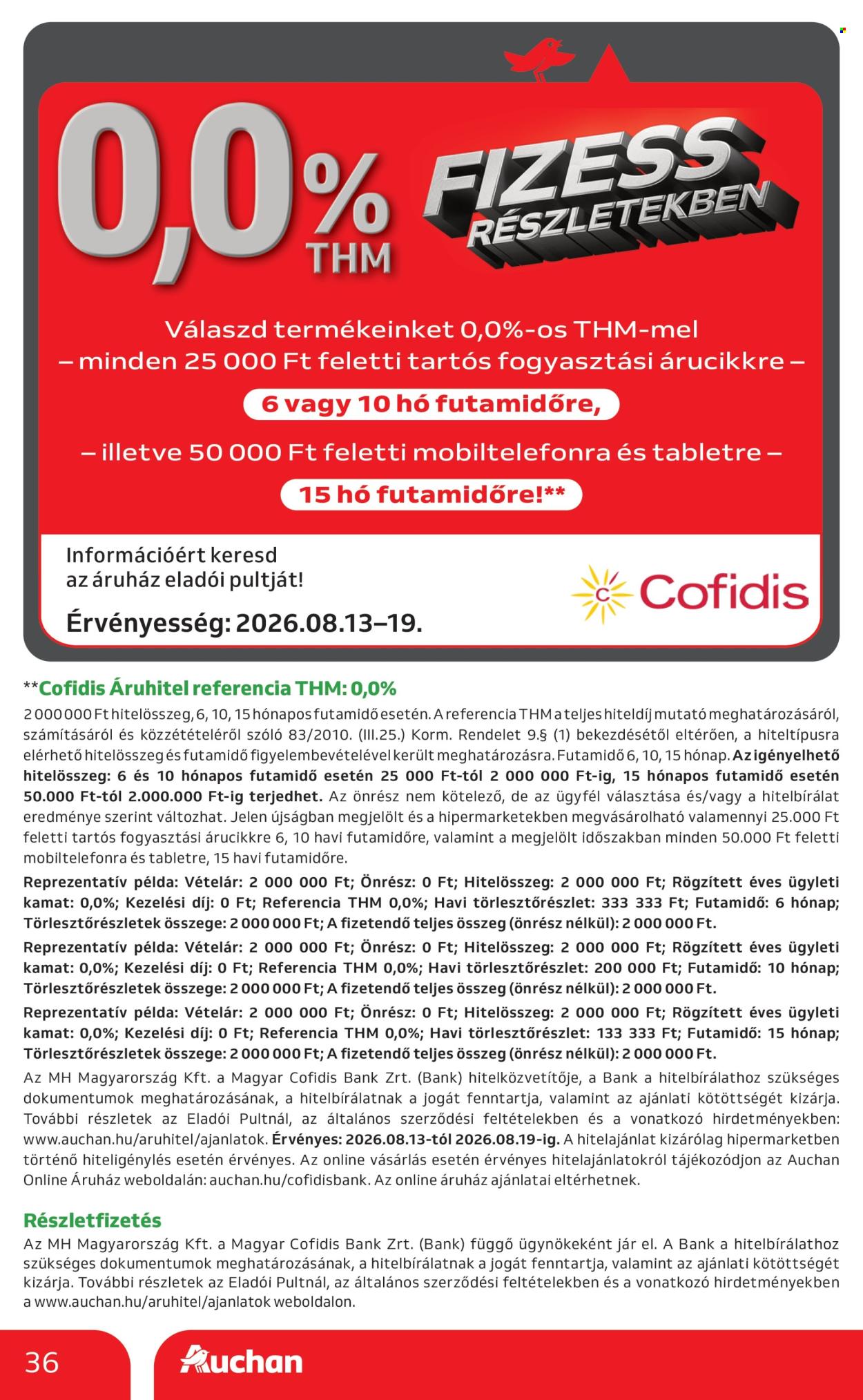 Auchan akciós újság érvényes:  - 2026.08.13 - 2026.08.19. 36. oldal Oldal 36