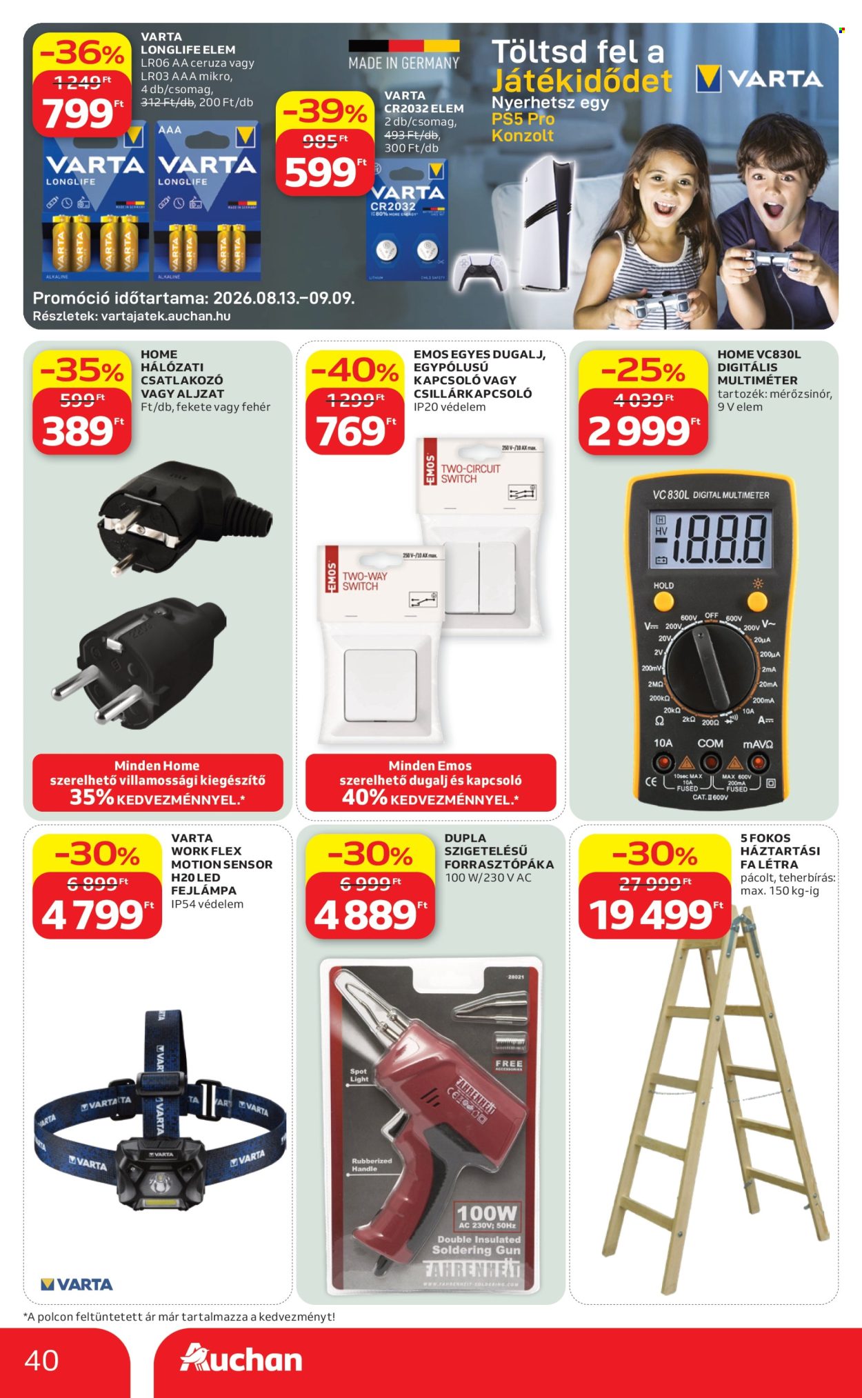 Auchan akciós újság érvényes:  - 2026.08.13 - 2026.08.19. 40. oldal Oldal 40