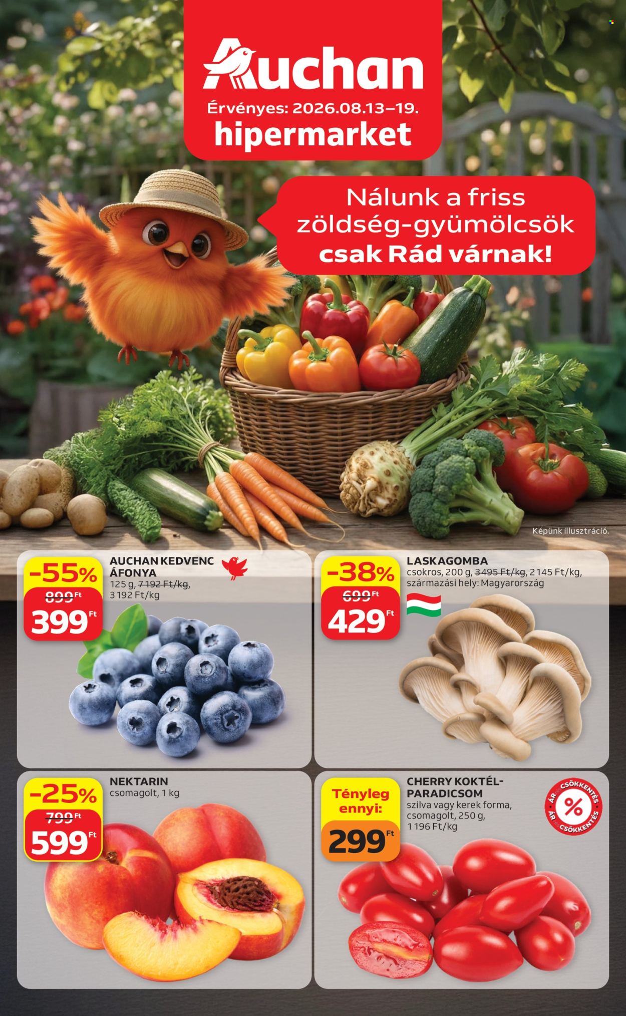 Auchan akciós újság érvényes:  - 2026.08.13 - 2026.08.19. 1. oldal Oldal 1