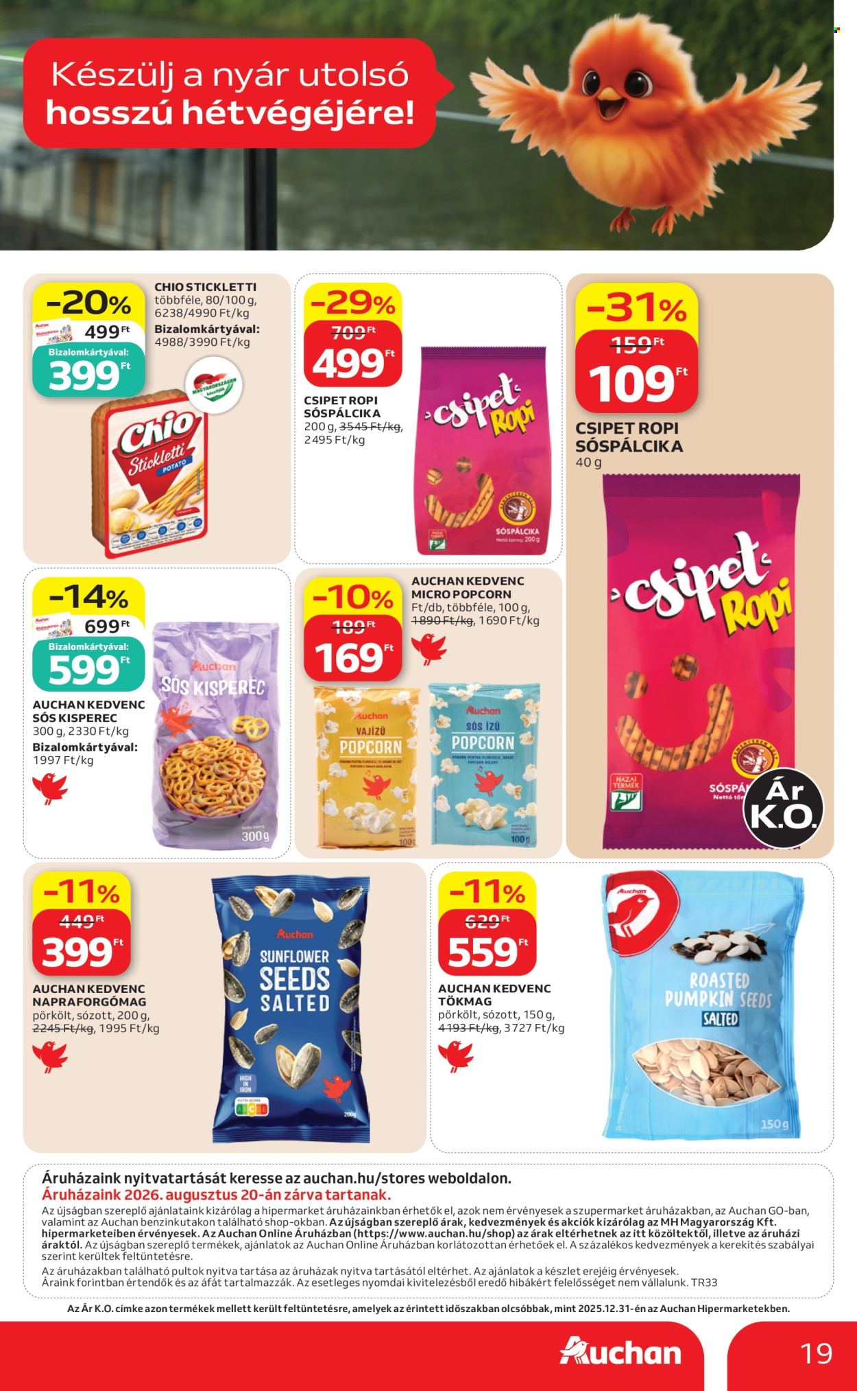 Auchan akciós újság érvényes:  - 2026.08.13 - 2026.08.26. 19. oldal Oldal 19