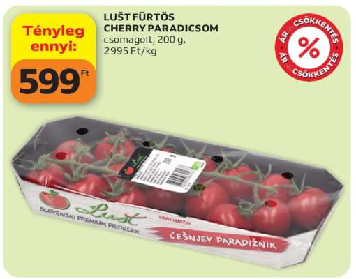 LUŠT FÜRTÖS CHERRY PARADICSOM
