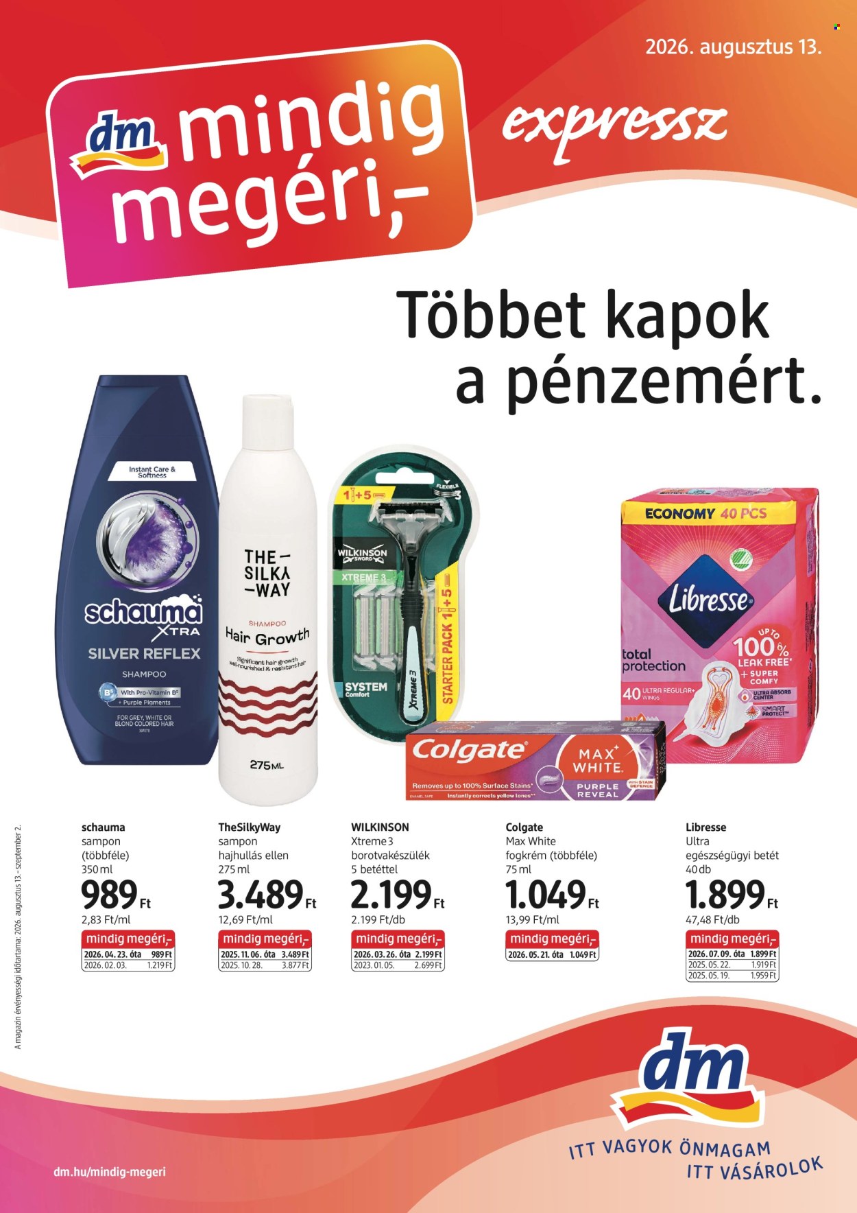 dm drogerie markt akciós újság érvényes:  - 2026.08.13 - 2026.09.02. 1. oldal Oldal 1