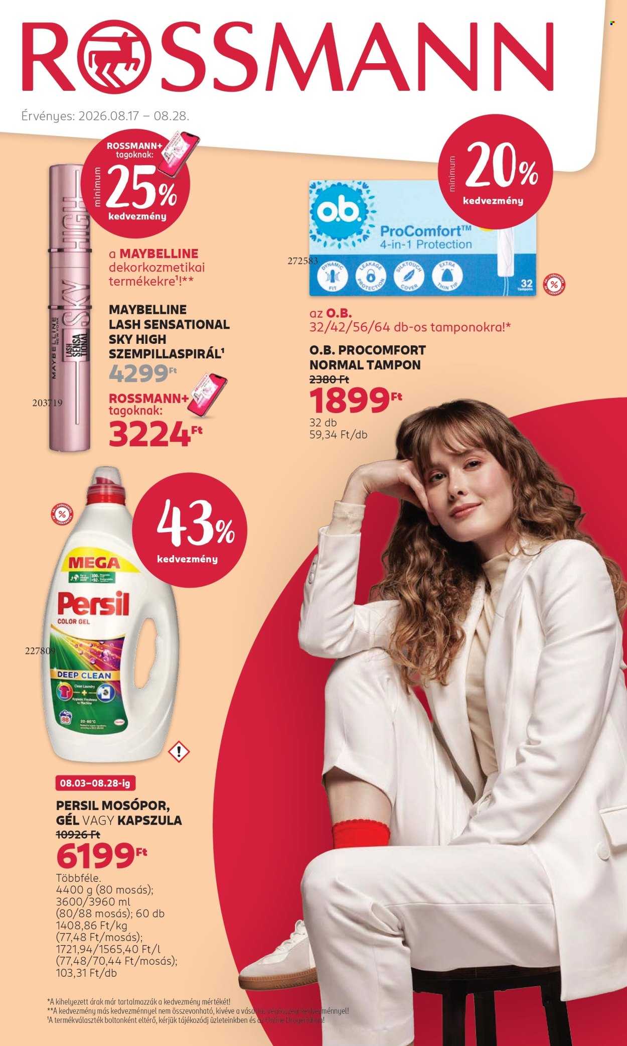 Rossmann akciós újság érvényes:  - 2026.08.17 - 2026.08.28. 1. oldal Oldal 1