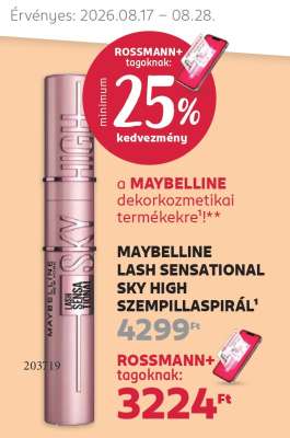 MAYBELLINE LASH SENSATIONAL SKY HIGH SZEMPILLASPIRÁL