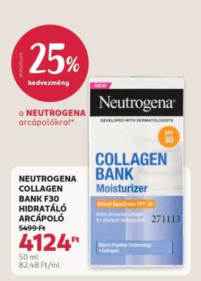NEUTROGENA COLLAGEN BANK F30 HIDRATÁLÓ ARCÁPOLÓ