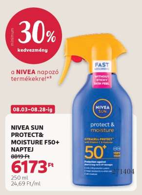 NIVEA SUN PROTECT&MOISTURE F50+ NAPTEJ
