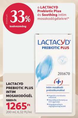 LACTACYD PREBIOTIC PLUS INTIM MOSAKODÓGÉL
