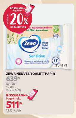 ZEWA NEDVES TOALETTAPAPÍR