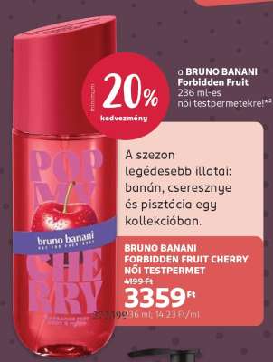 BRUNO BANANI FORBIDDEN FRUIT CHERRY NŐI TESTPERMET