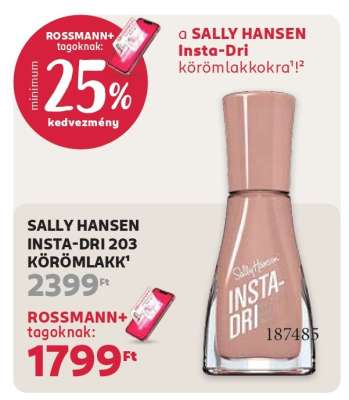 SALLY HANSEN INSTA-DRI 203 KÖRÖMLAKK