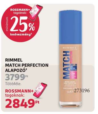 RIMMEL MATCH PERFECTION ALAPOZÓ